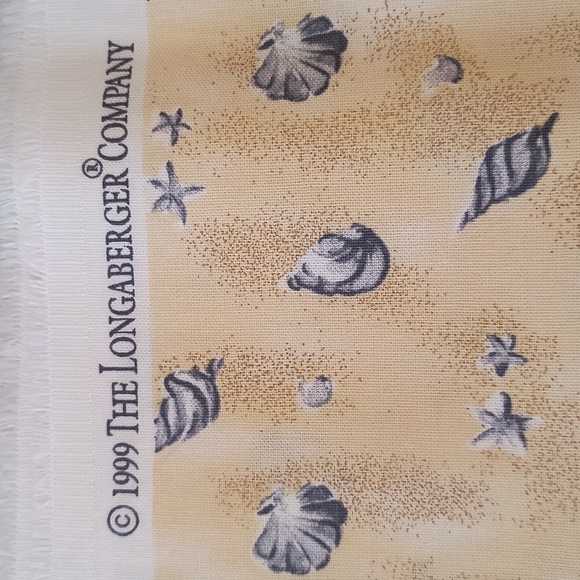 Longaberger Shell "Shoreline" Fabric - Picture 6 of 10